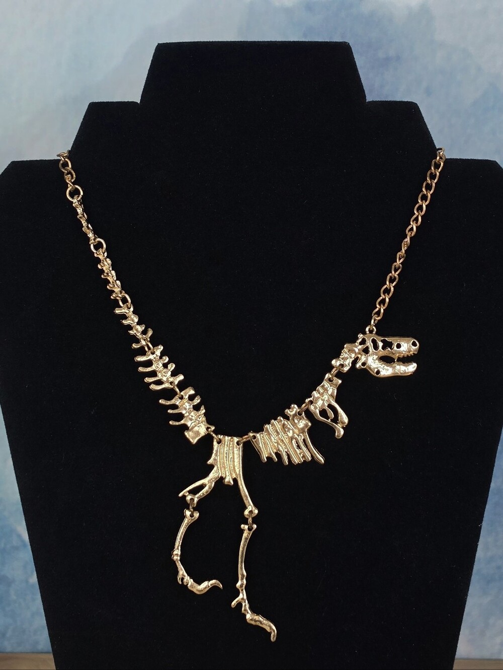 T-Rex Dinosaur Skeleton Necklace